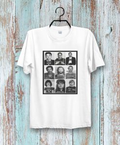 Celebrities Mugshot Rock Stars Retro t shirt NA