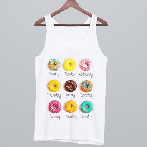 Days Of The Weeks Donut Tank top NA