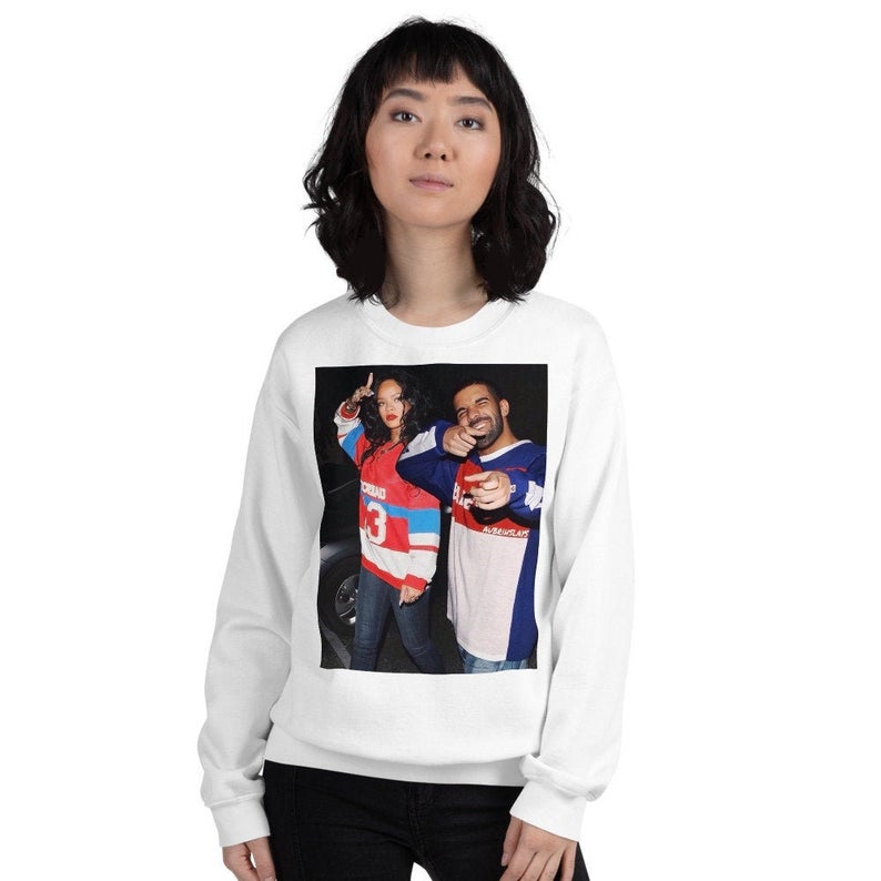 Drake And Rihanna Mashup Photo Unisex Sweatshirt NA