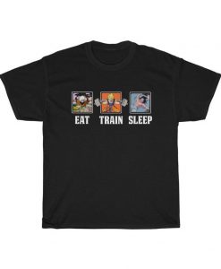 Eat, Train, Sleep Goku Lifting Unisex T Shirt NA