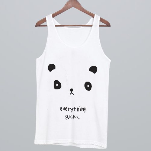 Everything Sucks Panda Tank Top NA