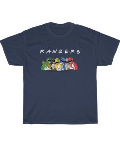 Friends Power Rangers parody T Shirt NA