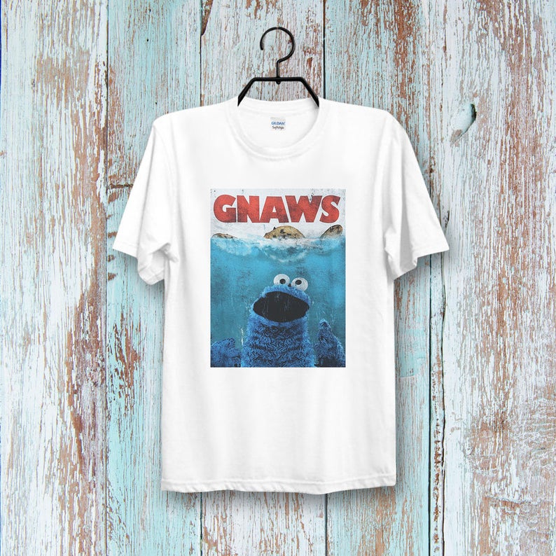 Gnawns Sesame Street Cookie Monster t shirt NA