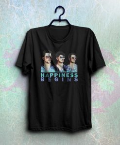 Happiness begins shirt cool jobros t-shirt NA