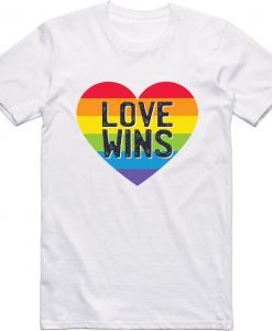 Heart Love Wins t shirt NA