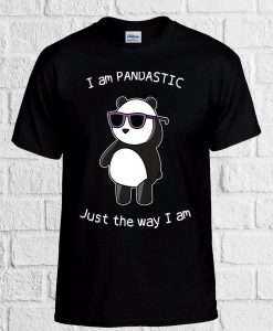 I Am Pandastic Glasses Panda T Shirt NA