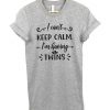 I can't keep calm im having twins t shirt NA