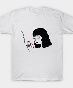 Smoking Girl tshirt NA
