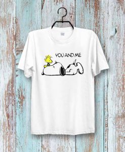 Snoopy Dog You and me woodstock Super CooL tshirt NA