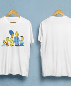 The Simpsons Family Portrait 1987 Retro T-Shirt NA