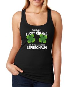 Touch My Lucky Charms Leprechaun tank top NA