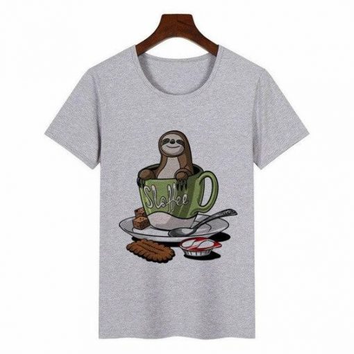 VFunny Sloth Sloffee Coffee t shirt NA