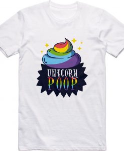 unny Unicorn Rainbow Poop t shirt NA