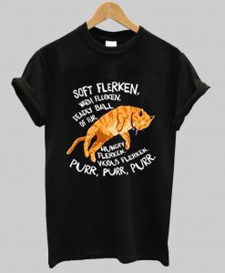 Soft Flerken Lyrics Funny Cat Floating in Space T-Shirt NA