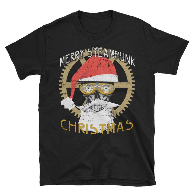 Steampunk Merry Christmas Santa Claus Christmas Shirt NA