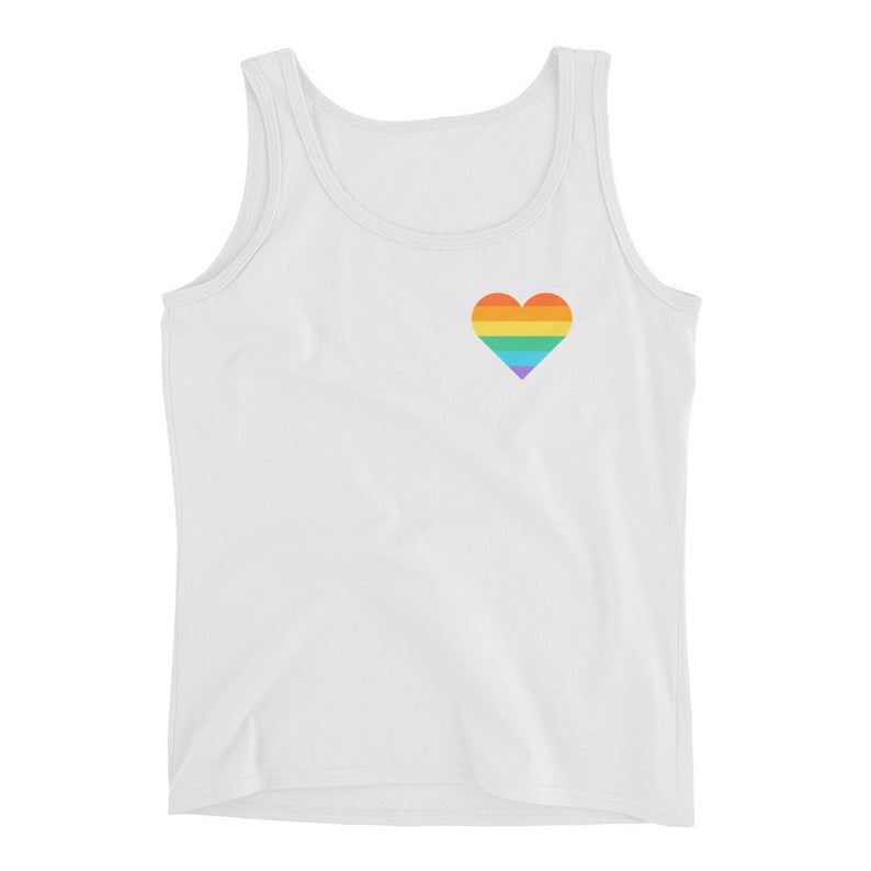 rainbow heart tank top NA