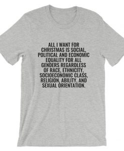 All i want for Christmas is social T SHIRT NA