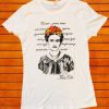 Frida Kahlo Poema T Shirt NA