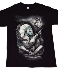 Native Peace Pipe T Shirt NA