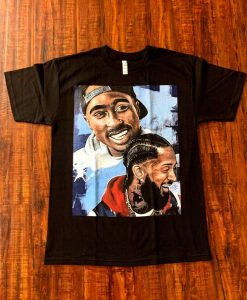 Nipsey Hussle tupac 2pac rapper t shirt NA