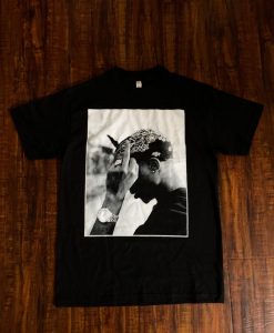 Tupac 2pac rapper middle finger t shirt NA