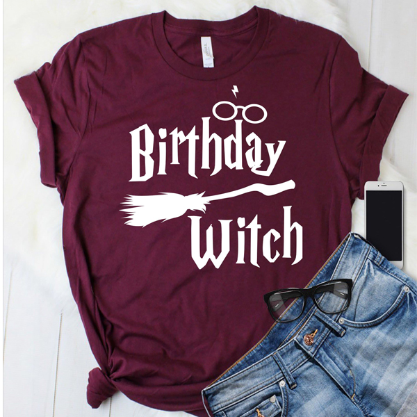 Birthday Witch t shirt NA