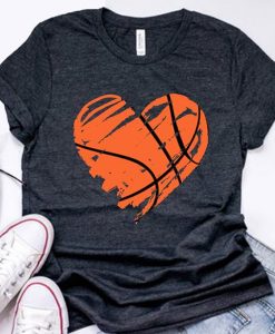 Heart Basketball t shirt NA