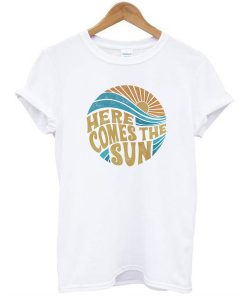 Here comes the sun vintage inspired beach graphic t shirt NA