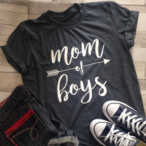 Mom of Boys t shirt NA