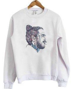 Post Malone Face Art sweatshirt NA