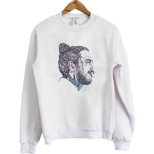 Post Malone Face Art sweatshirt NA