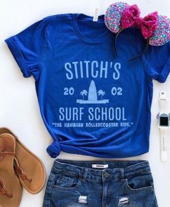 Stitch's Surf School t shirt NA