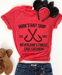 hook's bait shop t shirt NA