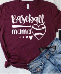 Baseball Mama t shirt NA