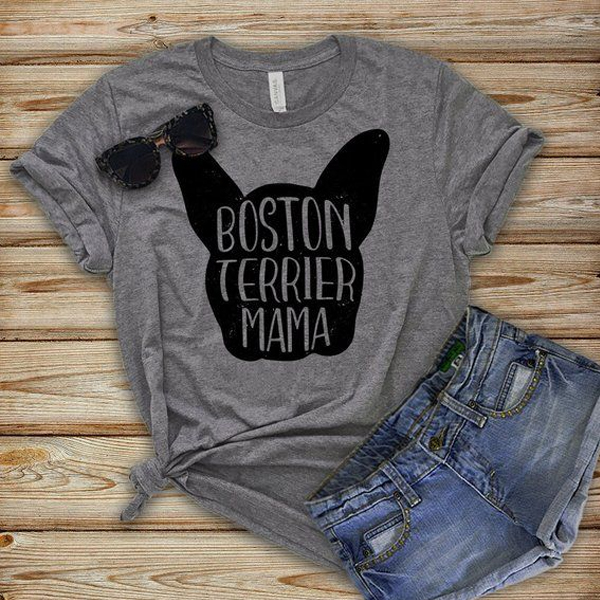 Boston Terrier Mama t shirt NA