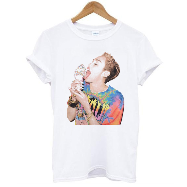Miley Cyrus ice cream t shirt NA
