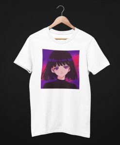 Anime Girl Purple Sad t shirt NA
