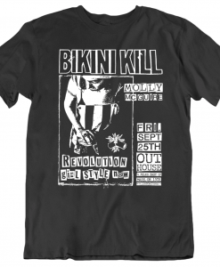 Bikini Kill Punk Flyer Music T Shirt NA