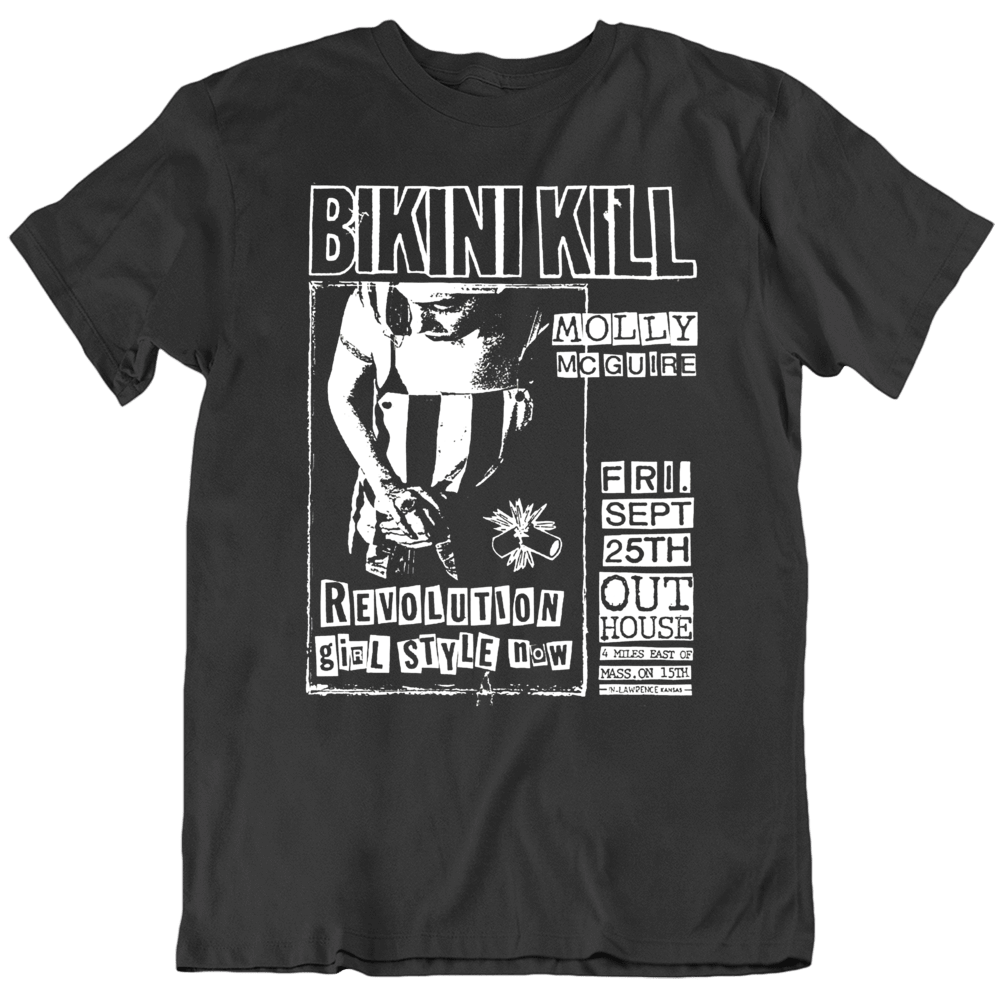 Bikini Kill Punk Flyer Music T Shirt NA
