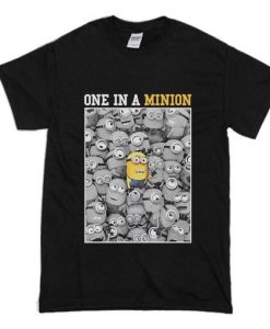 Despicable Me Minions One In A Minion Black T Shirt NA