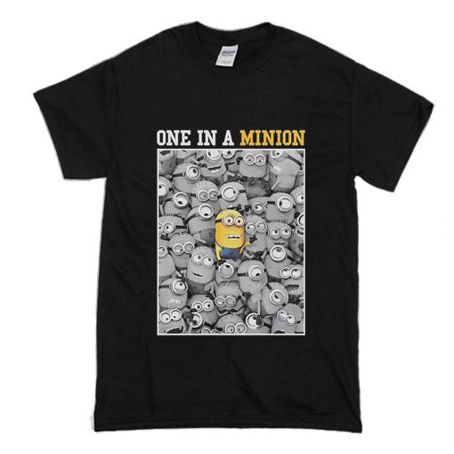 Despicable Me Minions One In A Minion Black T Shirt NA