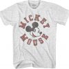 Mickey Mouse Athletic Vintage Classic Distressed Disneyland World T Shirt NA