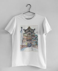 Spirited Away Bathhouse Studio Ghibli Japanese Tee Shirt NA