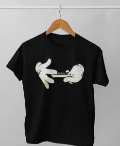 Cartoon Hands Rolling A Blunt shirt NA