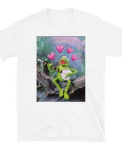 Kermit the Frog Heart Emoji Banjo t Shirt NA