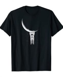 Astronaut Hanging From The Moon T-Shirt NA