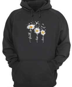 Daisy and Snoopy faith hope love hoodie NA