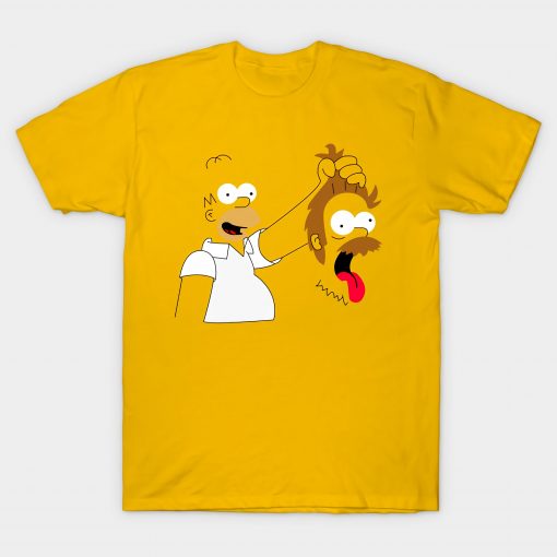Flanders Beheaded simpsons T Shirt NA