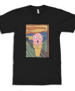 Ice Cream Funny Scream Edvard Munch T-Shirt NA