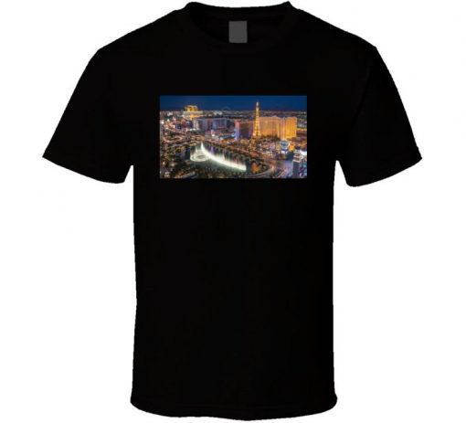 Las Vegas Strip Casino Gambling Lucky T Shirt NA